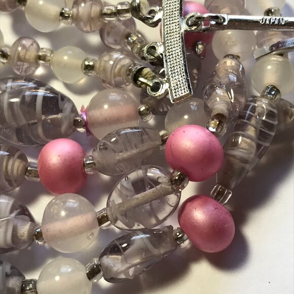 Four Strand Necklace & Earring Set - Japan - Picture 13 of 16